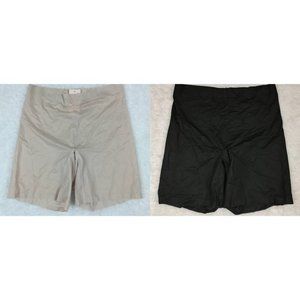 Nearly Nude Womens Shapewear Shorts Multicolor Lot of 2 Stretch M/L New‎